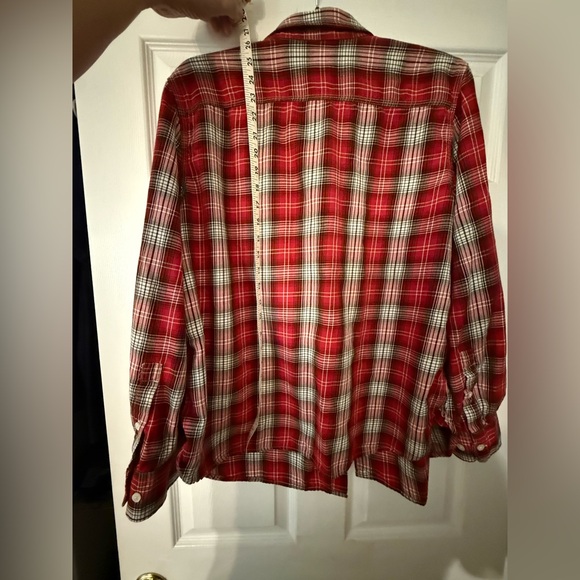 Ralph Lauren Red and Black Plaid women's Shirt - Picture 6 of 8